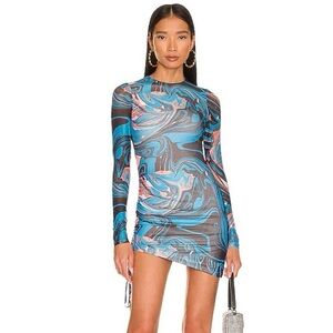 Superdown Katya Ruched Mini Dress